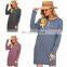 LAITE D2165 autumn&winter women o-neck solid color sexy dresses ladies long sleeve casual dresses with belt