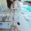 New 2019 Pareos Beach Cover Up Floral Embroidery Swim suit Cover Up Women Robe De Plage Beach Cardigan Bathing Suit Cover Ups