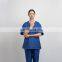 Wholesale New style Stretchy Hospital Blue V Neck surgical uniform medical  scrubs sets