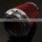 1Set 3 Inch Universal Car Five Part Racing Direct Air Filter Injection Intake Kit System Performance Cold Induction Air Filter