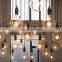 Hot Sale Industrial Black Silica Gel  Pendant Light 10 Heads Decorative Hanging Lamp