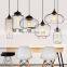 E27 Hanging Lamp Clear Decor Lights Kitchen Restaurant Light Pendant Light with Glass Shade