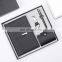 Leather Notebook Pen Keychain, And Business Card Case Holder Luxury Corporate Luxury Gift Set For Clients/