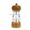 Food Grade Salt And Pepper Grinder Spice Mill Grinder Bottles Shaker With Wooden And Ceramic Mechanism