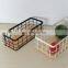 Latest Multi Functional Customized Home Goods Small Rectangular Iron Metal Wire Basket