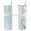 skinny stainless steel double walled skinny reusable glitter vacuum insulated blank sublimation tumbler