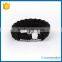 Hot promotion paracord survival bracelet with log/adjustable survival bracelet wholesale