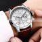 Lige 9866 Sport Quartz Watches for Men Water Proof Luminous Leather Band Reloj Men Wristwatch Luxury Watch in Strap For Man