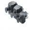Hydraulic screen changer for plastic extrusion line screen changer