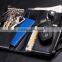 Top oil wax cowhide leather car key case key holder for men Multi-functional wallet with wristlet