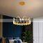 Bedroom Living Room Bedroom Chandeliers Modern LED Kids Round Gold and Pink LED Pendant Light