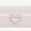 High Quality White and Black Color Genuine Saffiano Leather Credit Card Holder Purse Business Name Card Pouch