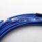 Indoor 3m LC-LC OS2 sm duplex armored blue color fiber patch cord