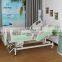 PP Head Remote Control Height Adjustable Elderly Home Care Medical 3 Function Hospital Reclinable Electric ICU Nursing Bed