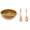 natural living bamboo biodegradable salad fiber mixing plate and bowl mask dinnerware spoon set with bamboo for beauty