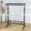 Heavy duty mobile portable clothes rail rack with wheels