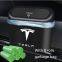 Car Trash Bin Storage Box with 8 Rolls of Garbage Bags for Tesla Model 3 Model Y Model S Model X