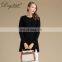 100% Pure Cashmere Pullover for Women Custom Knitted Casual Long Winter Sweater with Crew Neck Solid Pattern OEM Service