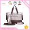 wholesale stripe nylon baby diaper bag changing pram mummy bag