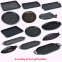 Wholesale cookware sets round sizzling plate fajita teppanyaki pan 24cm black cast iron steak plate with wooden base