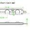 3pcs smd5050/5730/2835,1.2w,12v,round lens; beautiful and strong quality injection led module