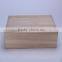 Raw Wood Jewelry Box Wooden gift storage Box With lid