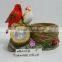 Polyresin Solar Powered Bird Figurine Lawn Light & Garden Decoration