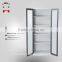 WLS fashion stainless steel cabinet swing glass door steel bookcase