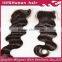 Hot sale in qingdao free parting natural color 4*4 100% indian hair lace base invisible part closure