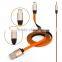 Real 2 in 1 Noodle Data Link Micro USB Charger IOS Cable