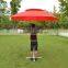 Gaint double layer red sunshade patio umbrellas 3m