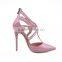 Pink pumps designer shoes wholesale price factory price shoes pump shoes women 2016 super high heels