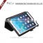 Eco-friendly leather standing black case for iPad pro 9.7 inch tablet with hand strap