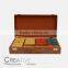 Game box Leather Wooden backgammon and chess case CY-NK4