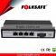 4 Port 120W IEEE 802.3 af/at VLAN PoE switch