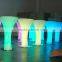 Party high top cocktail tables, I shape light up bar table with change color