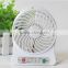 4-inch 3 Speeds Portable Rechargeable Desktop Fan Battery/ USB Powered Laptop Cool Cooler Fan with Battery and USB Charge Cable