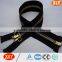 high quality xly shenzhen black zipper , gold teeth zipper , close end metal zipper