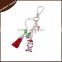 Fashion charms keyring promotional Christmas keychain/