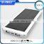 12000mah dual usb portable solar panel power bank