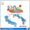 Comfort softextile rotating baby walker for sale/baby trolley walker with caster 8 swivel wheel
