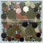 Cheap price laminate crystal glass mixed brushed stainless steel mosaic                        
                                                                                Supplier's Choice