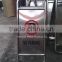 stainless steel foldable no parking sign stand