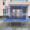 retagular high jump trampoline with safety enclosure for sale from the factory