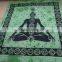 tibetan chakra om sign printed tapestry
