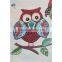 three cute owls and mushroom pattern high quality jacquard fabric cotton fabric cushion cover hand bag material