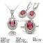 [SZJ-6245c] 925 silver jewelry set with cz stones, cheap silver jewelry set, silver flatware set                        
                                                Quality Choice