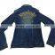 Fashion denim jacket female long-sleeve jacket short Slim jacket female denim coat