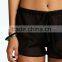 Chiffon Beach Shorts With Tassel Trim