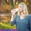 outdoor drinking small glass water bottle
